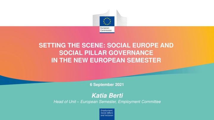 setting the scene social europe and social pillar