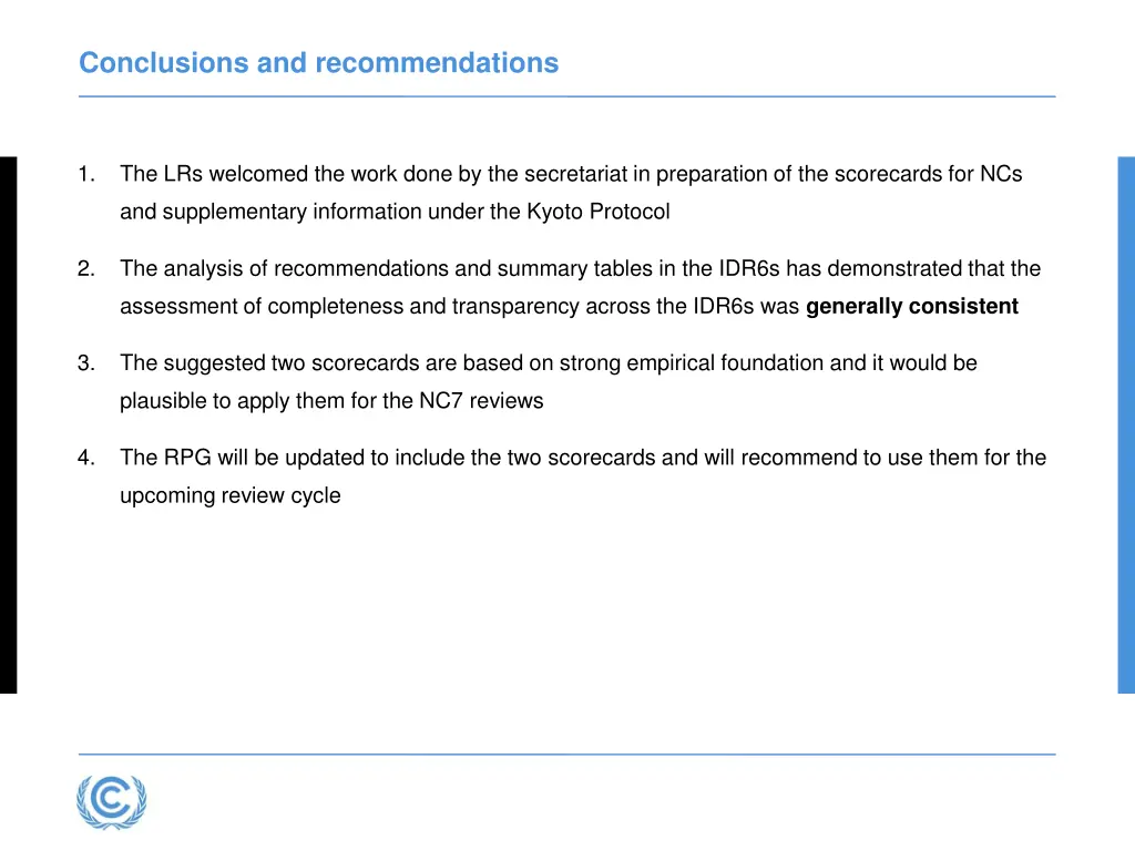 conclusions and recommendations