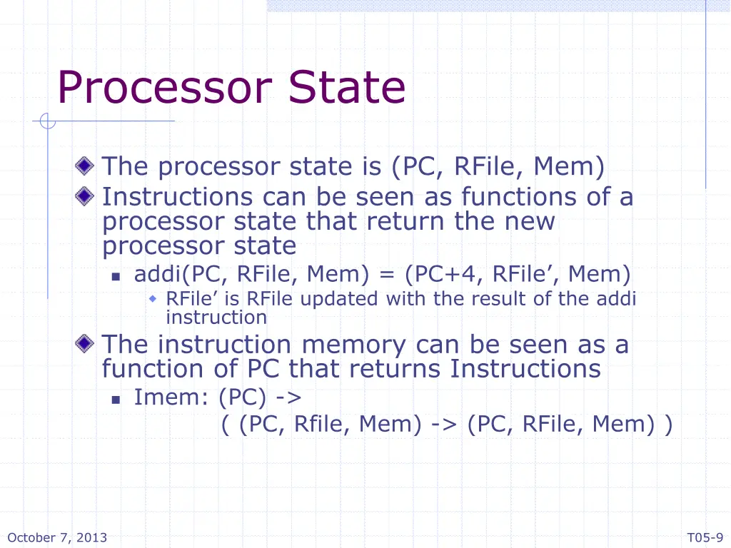 processor state
