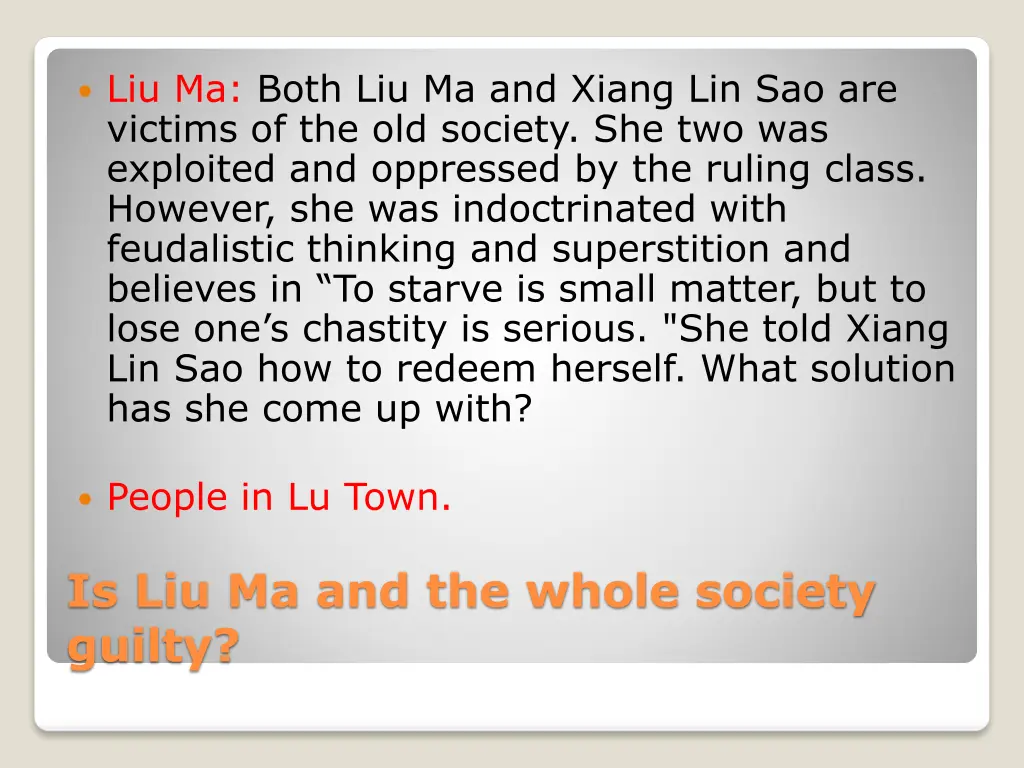 liu ma both liu ma and xiang lin sao are victims