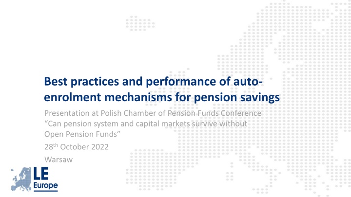 best practices and performance of auto enrolment