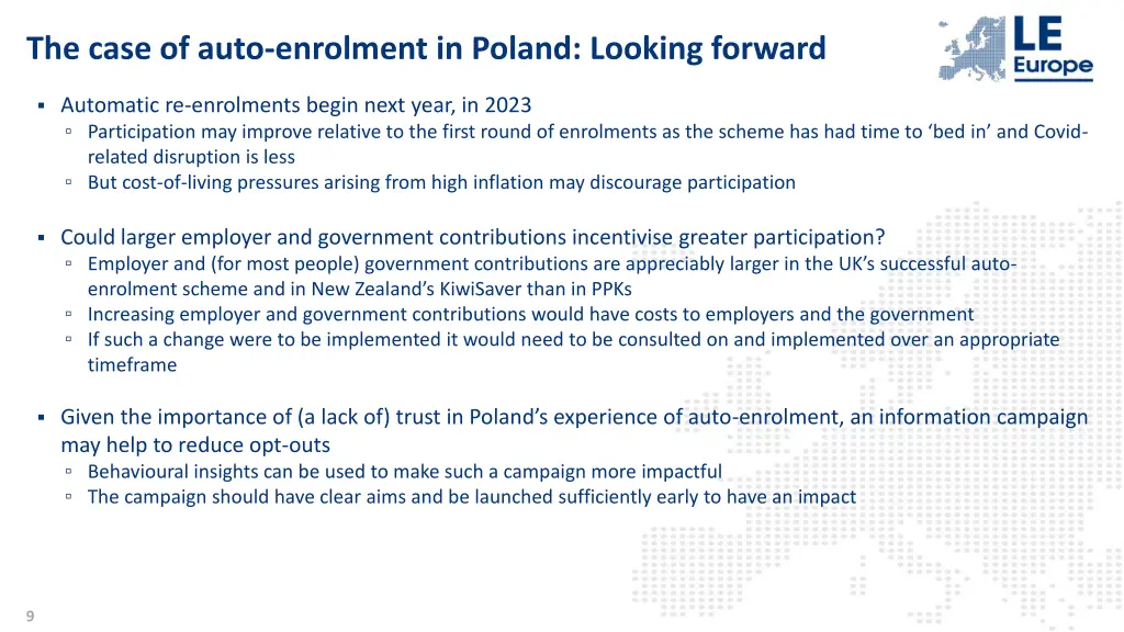 the case of auto enrolment in poland looking
