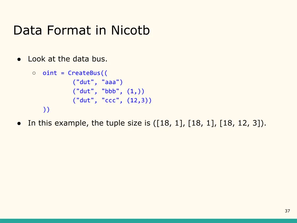 data format in nicotb 1