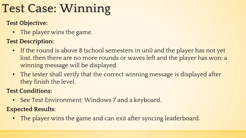 test case winning