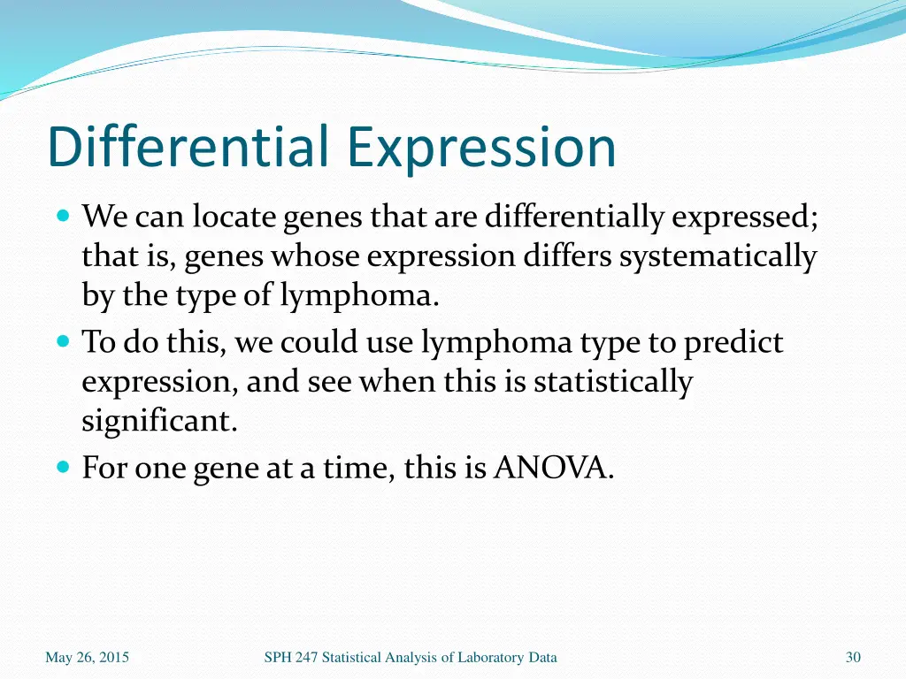 differential expression