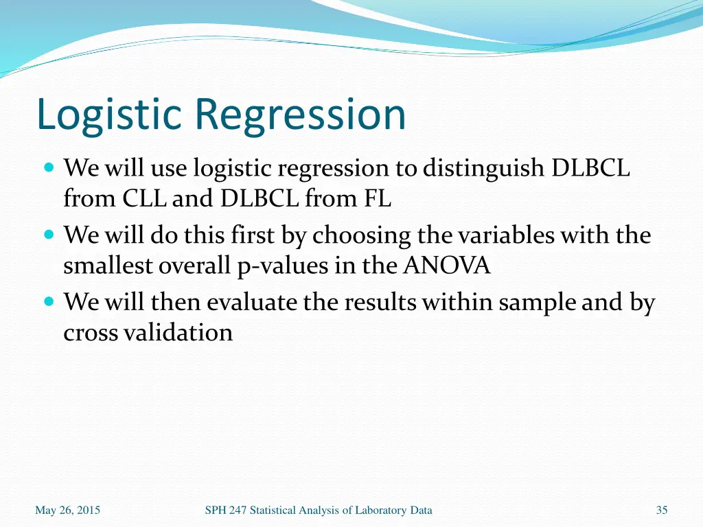 logistic regression