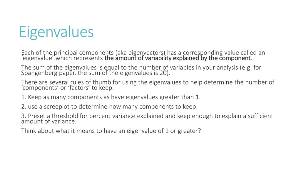 eigenvalues