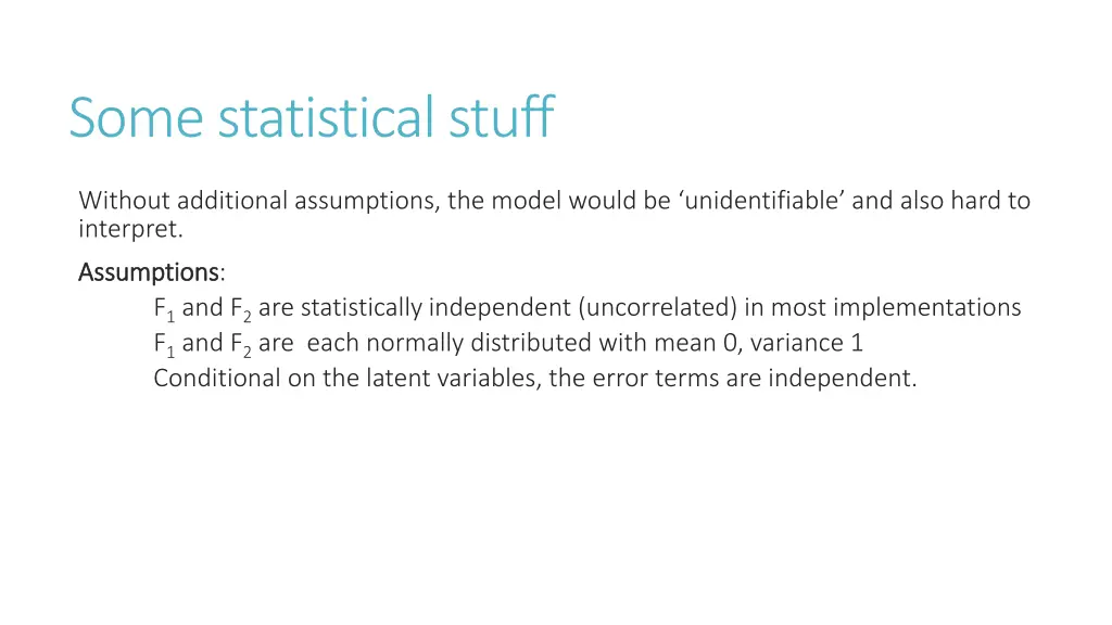 some statistical stuff