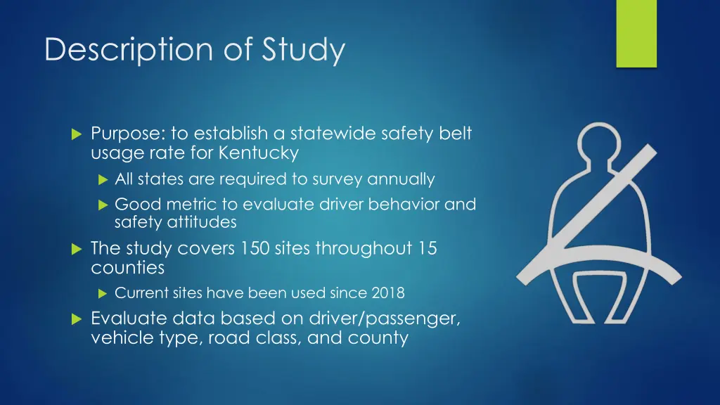 description of study