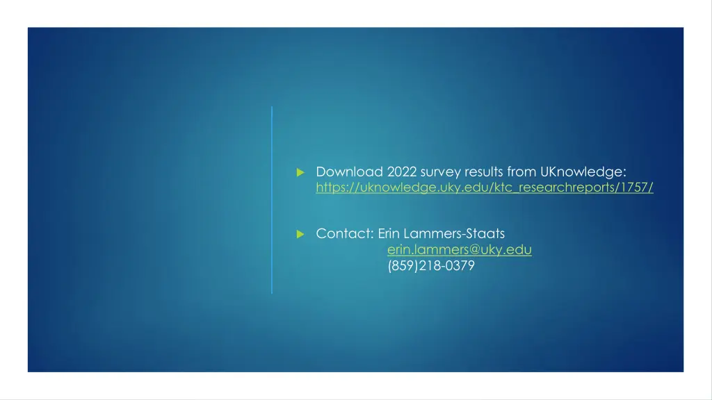 download 2022 survey results from uknowledge