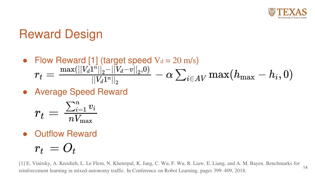 reward design
