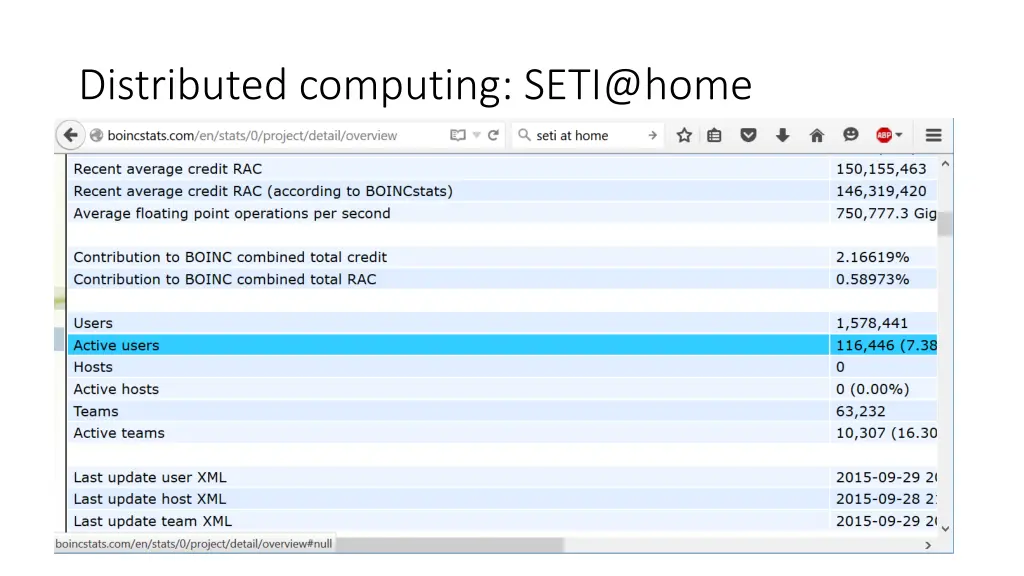 distributed computing seti@home