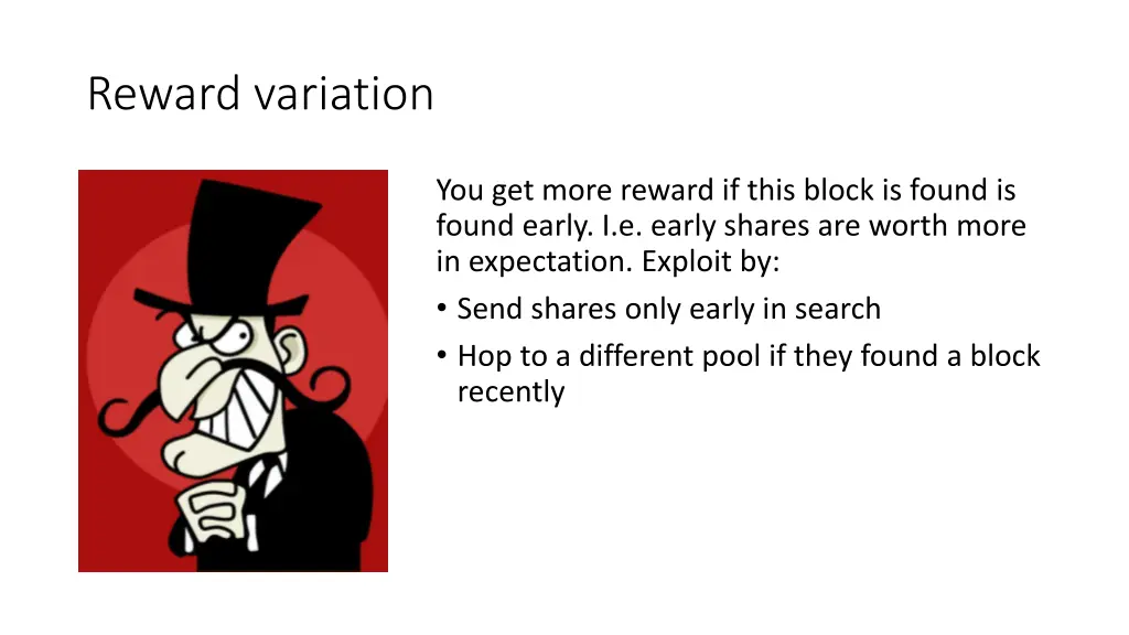 reward variation