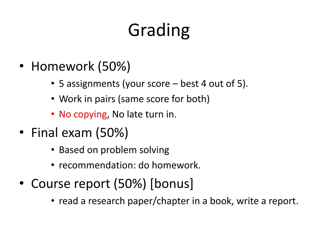 grading