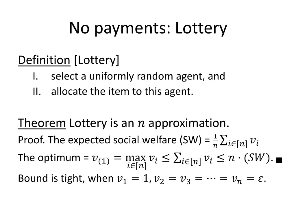 no payments lottery