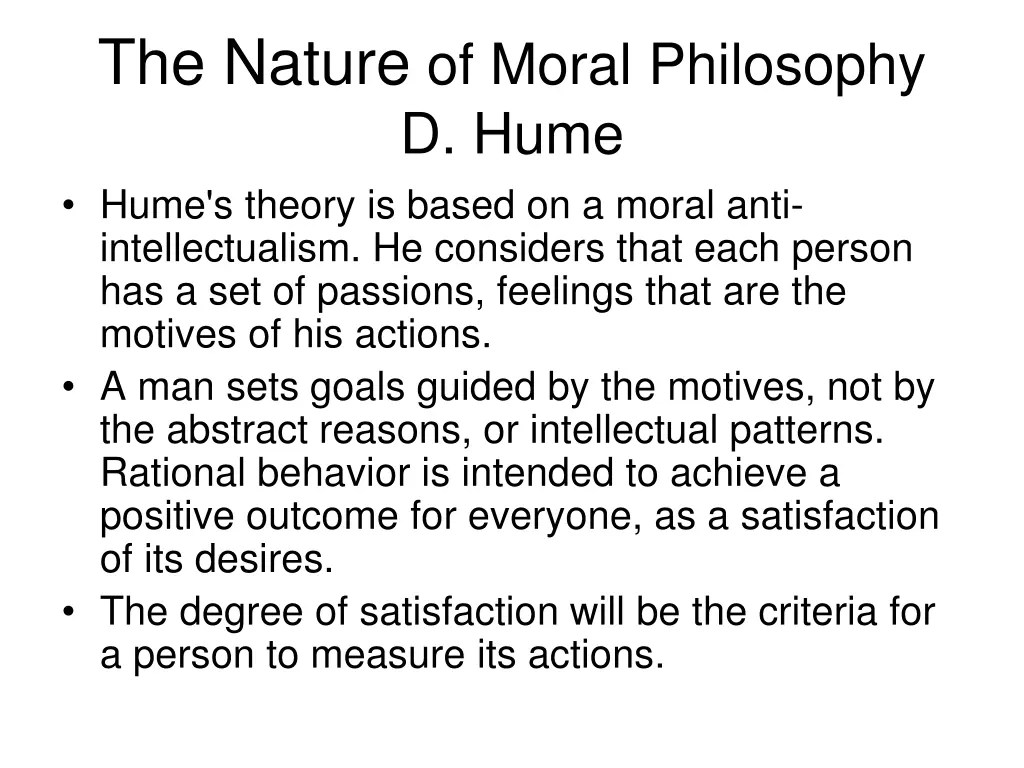the nature of moral philosophy d hume hume