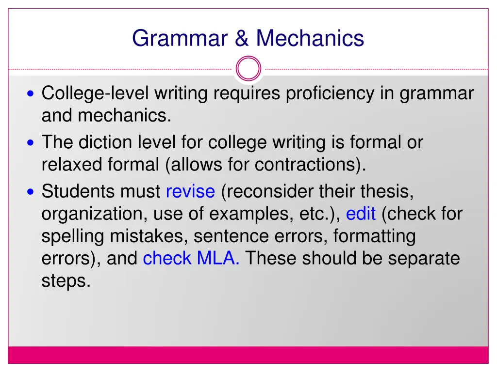 grammar mechanics