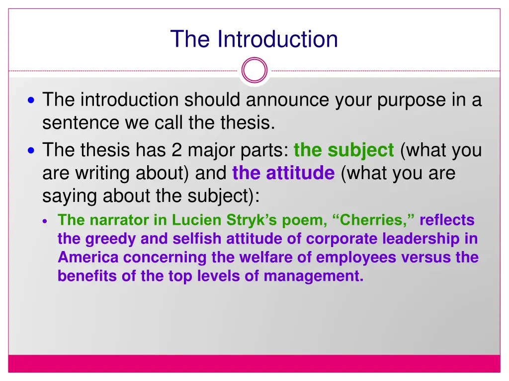 the introduction 1