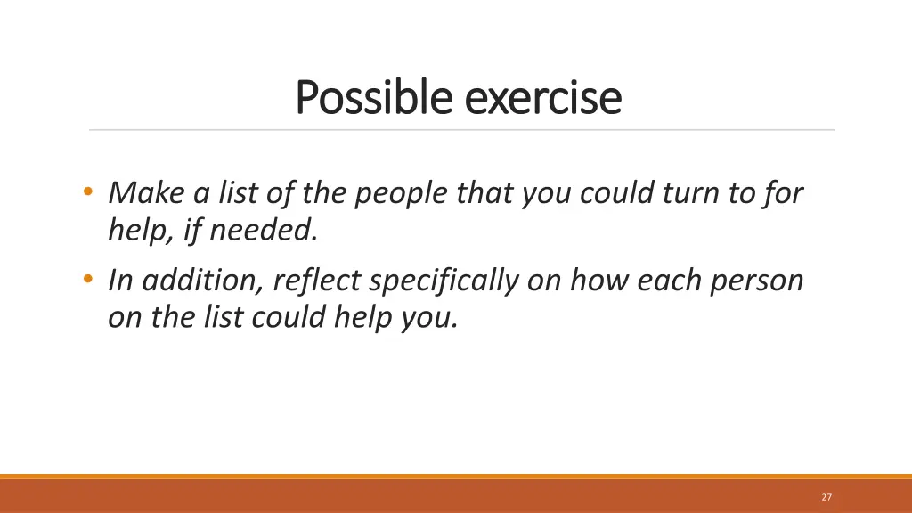 possible exercise possible exercise 1