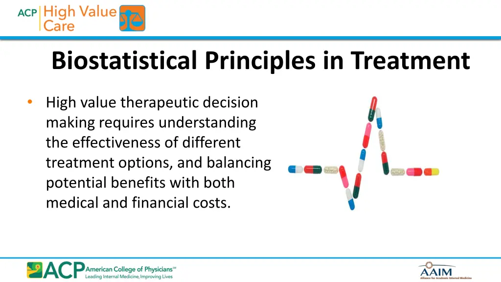 biostatistical principles in treatment