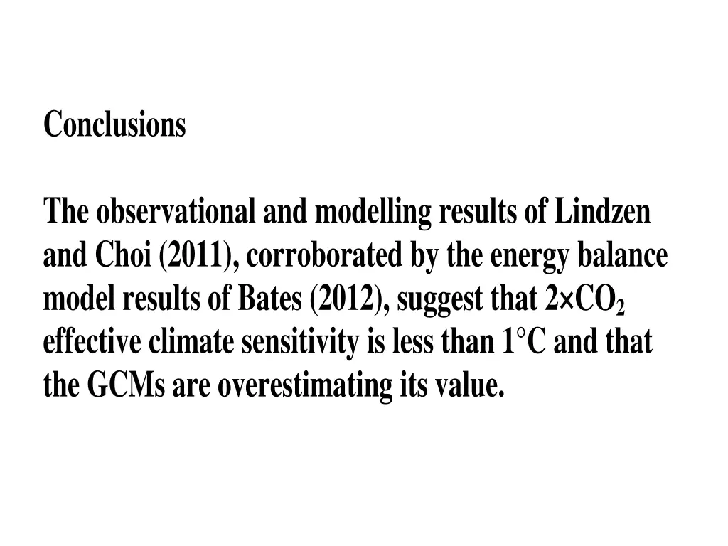 conclusions the observational and modelling