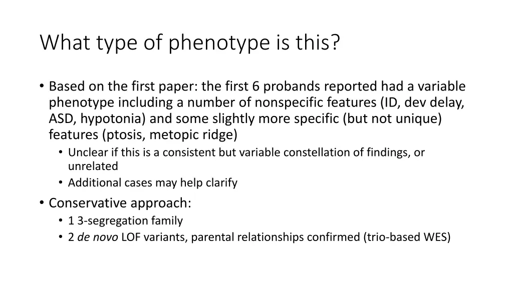 what type of phenotype is this