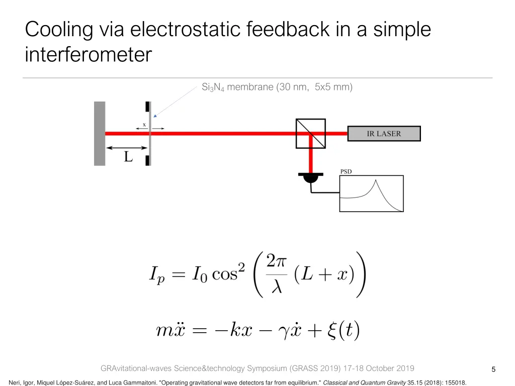cooling via electrostatic feedback in a simple