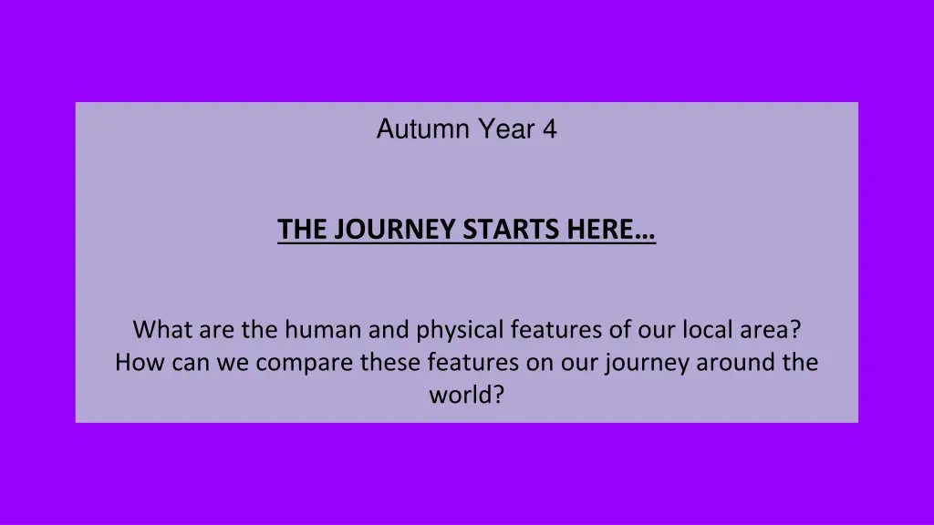 autumn year 4