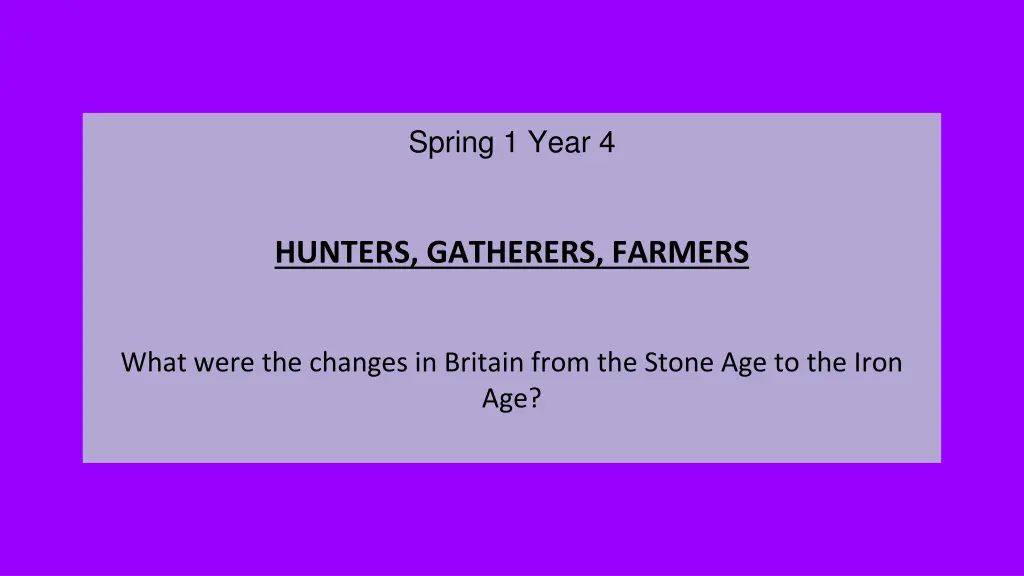 spring 1 year 4