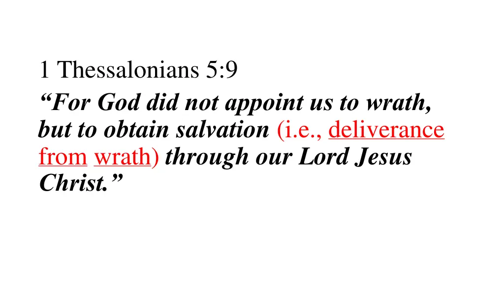 1 thessalonians 5 9 for god did not appoint 2