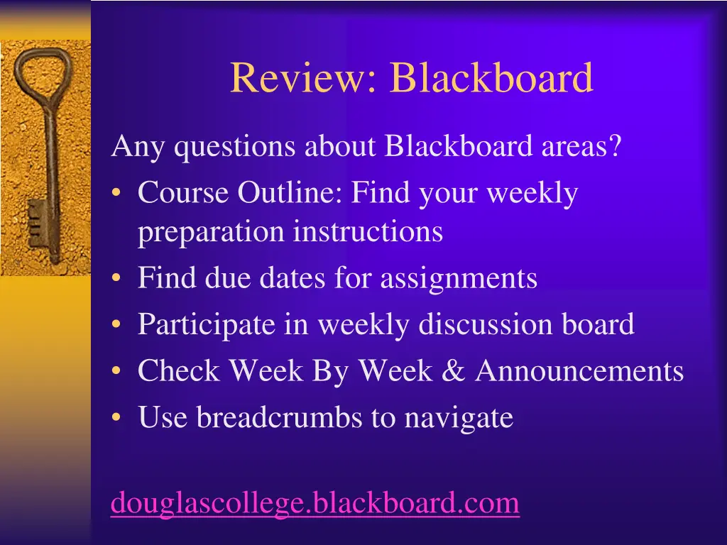 review blackboard