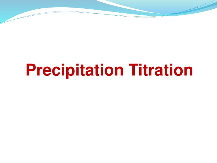 precipitation titration