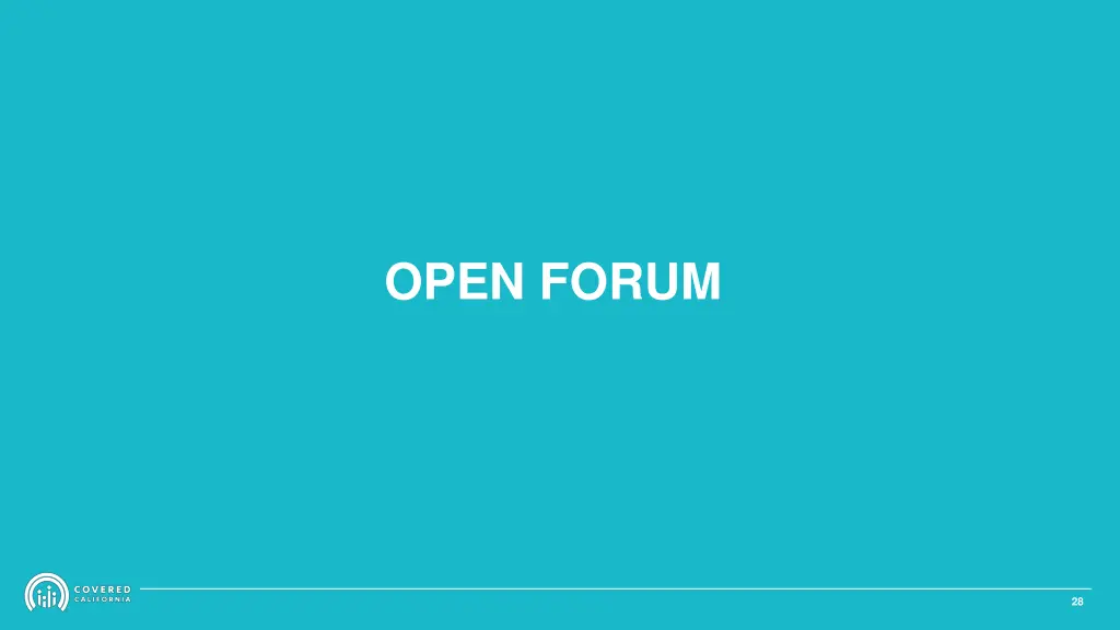 open forum