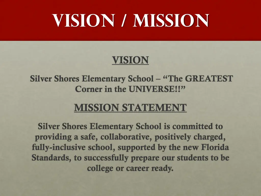 vision mission