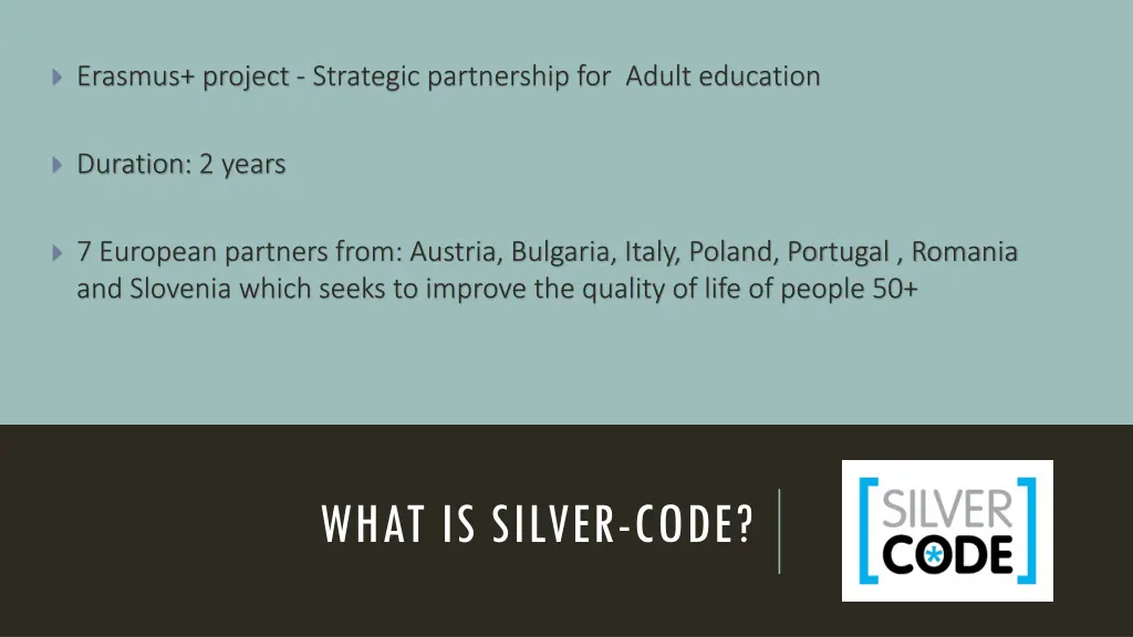 erasmus project strategic partnership for adult