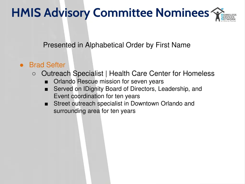 hmis advisory committee nominees 1