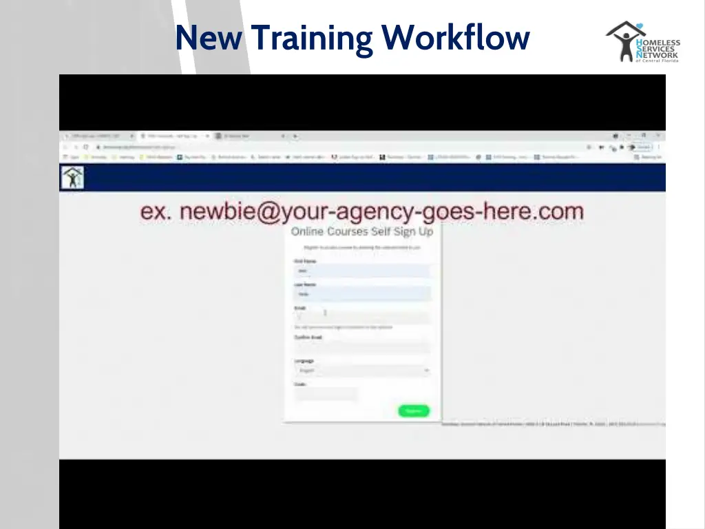 new training workflow