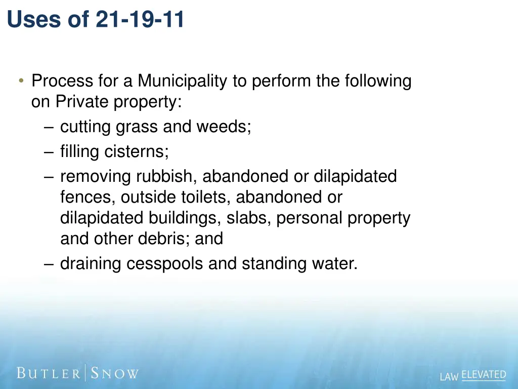 uses of 21 19 11