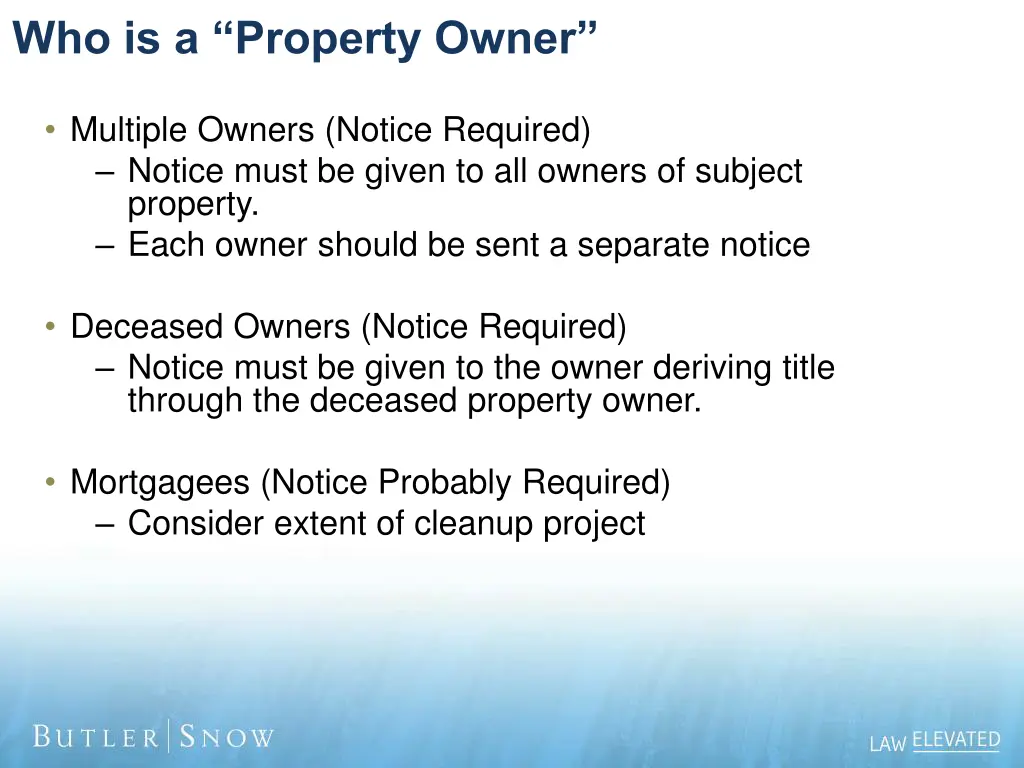 who is a property owner