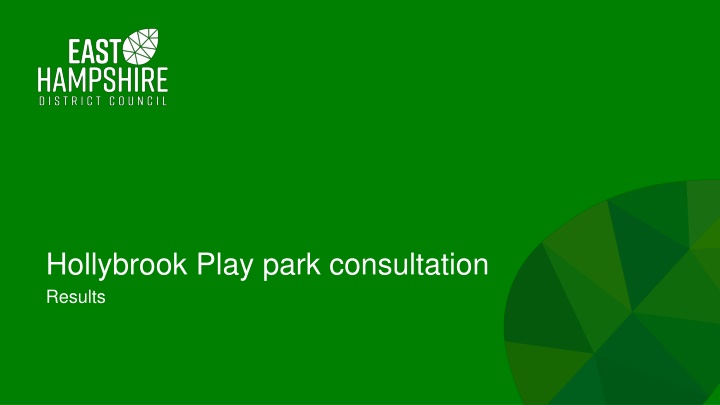 hollybrook play park consultation results