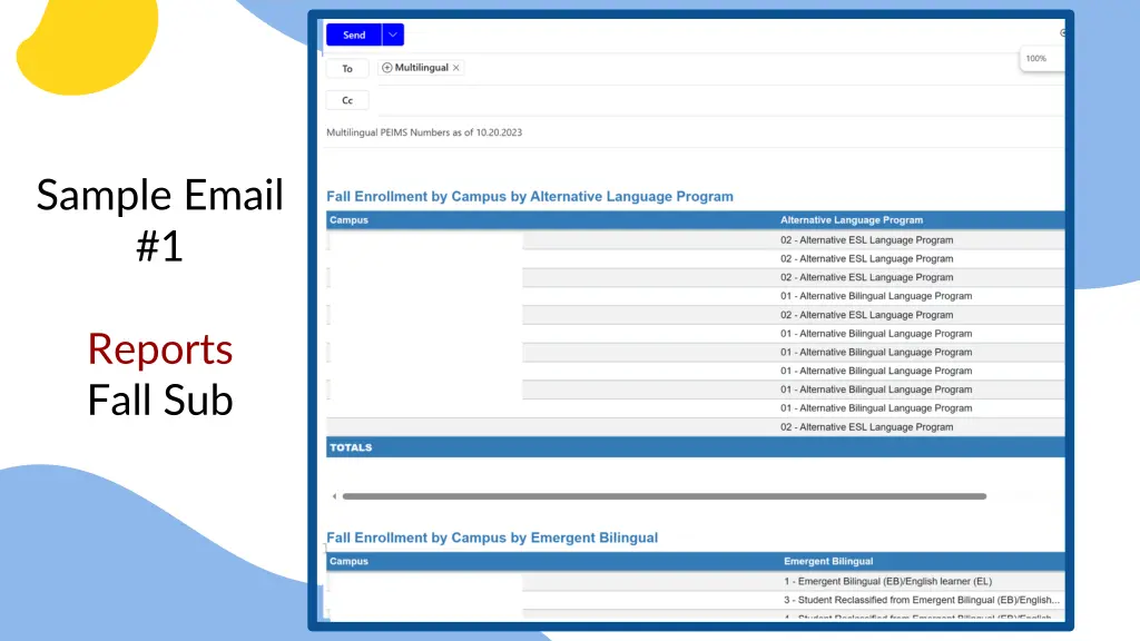 sample email 1