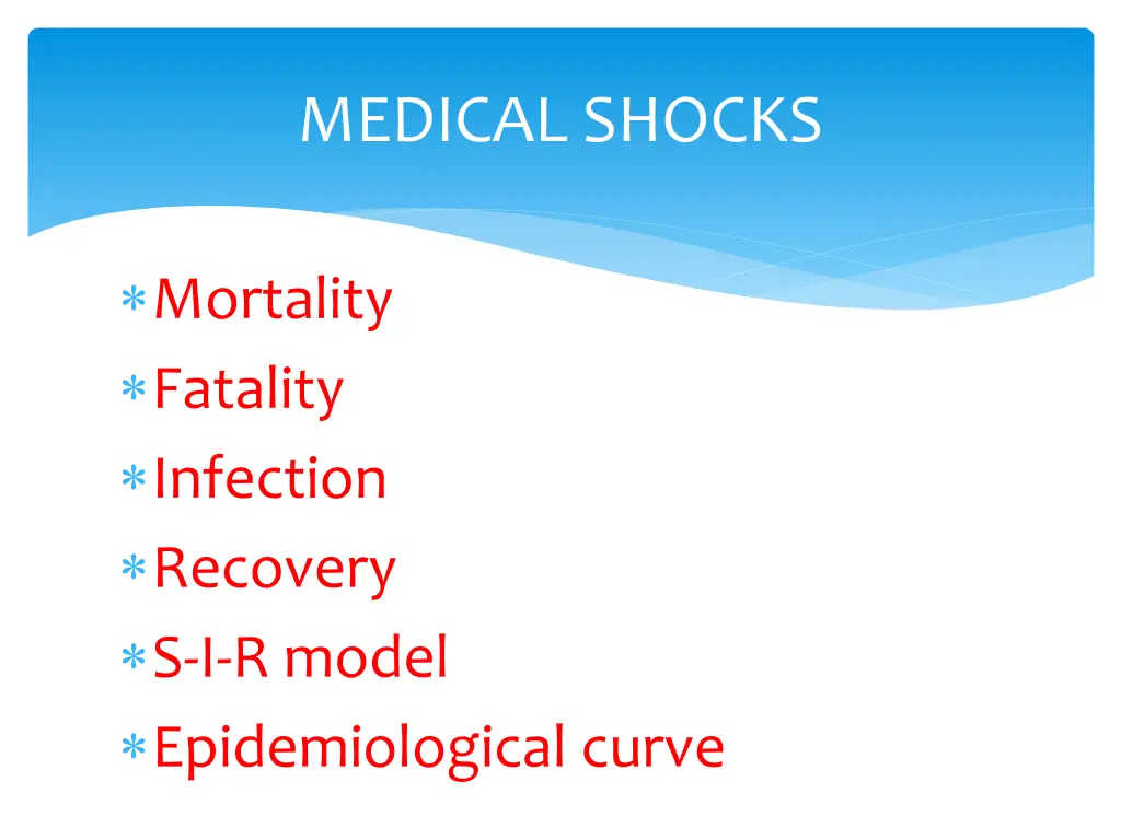 medical shocks