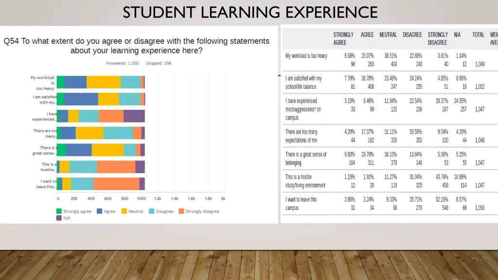 student learning experience