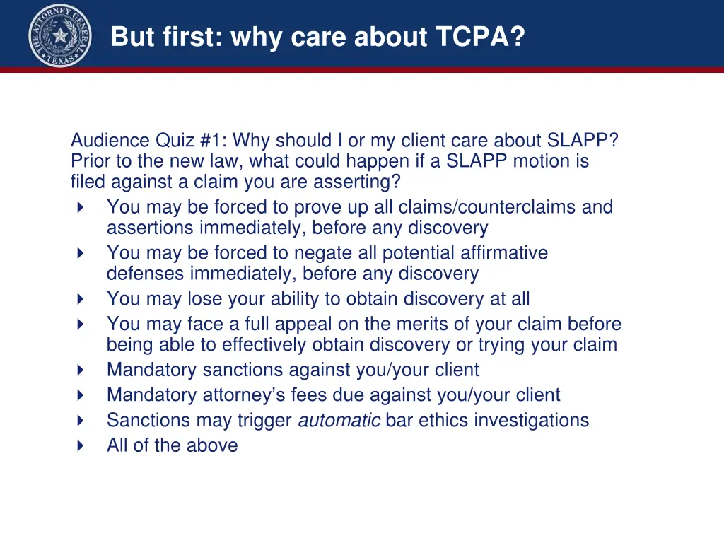 but first why care about tcpa