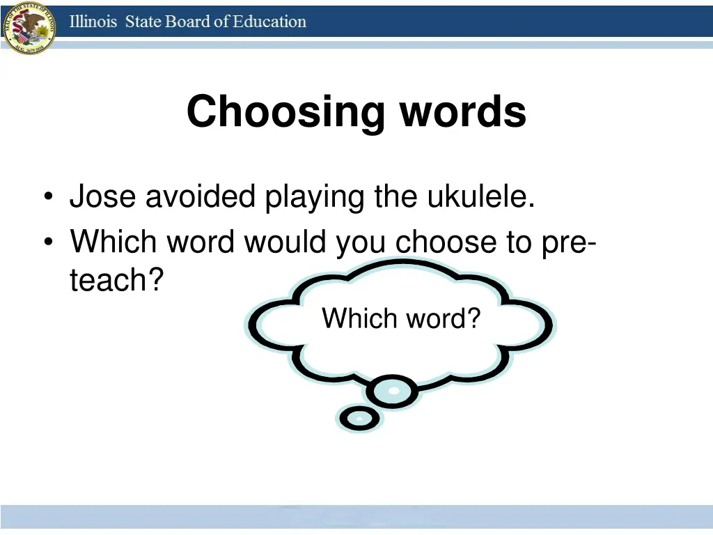 choosing words