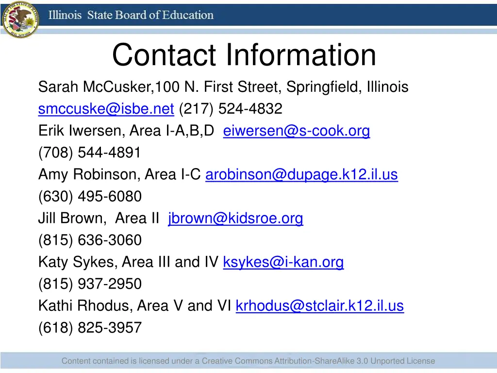 contact information sarah mccusker 100 n first
