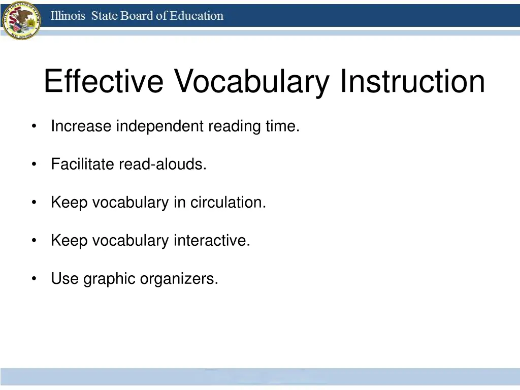 effective vocabulary instruction