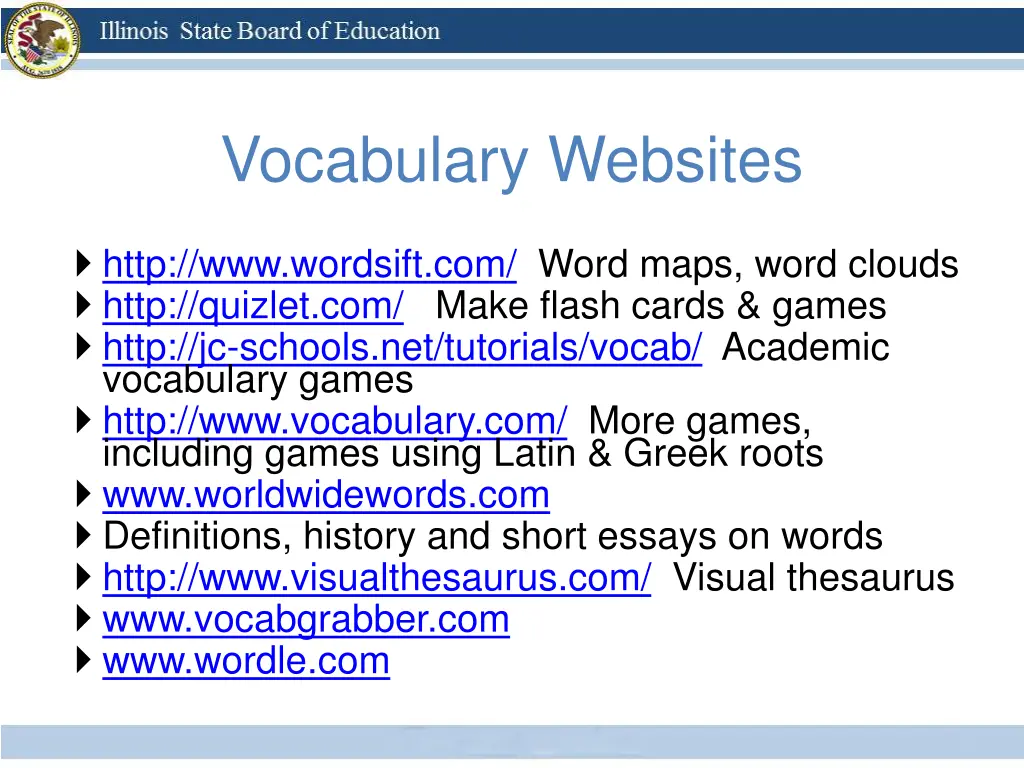 vocabulary websites