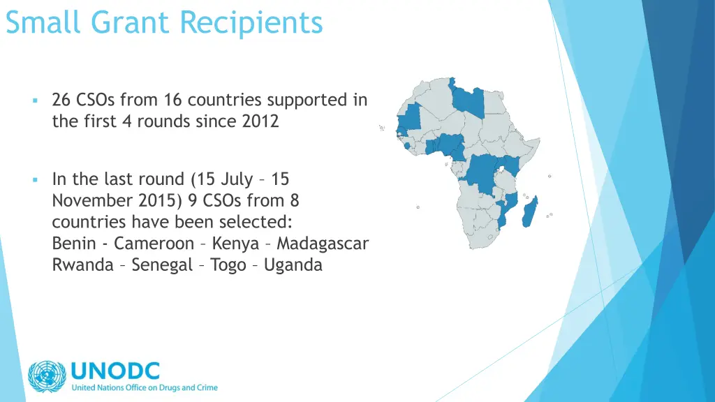 small grant recipients