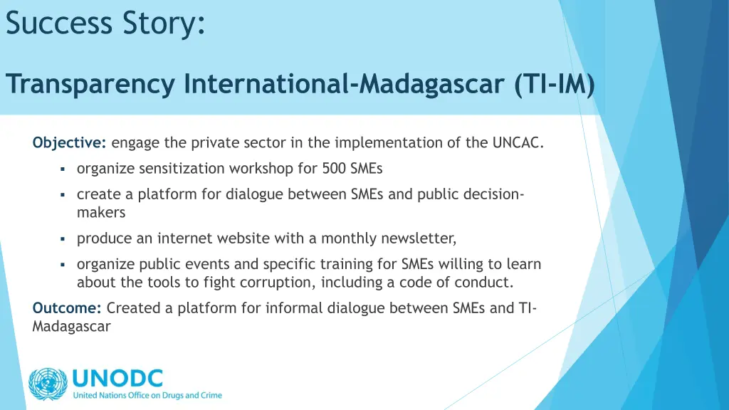 success story transparency international
